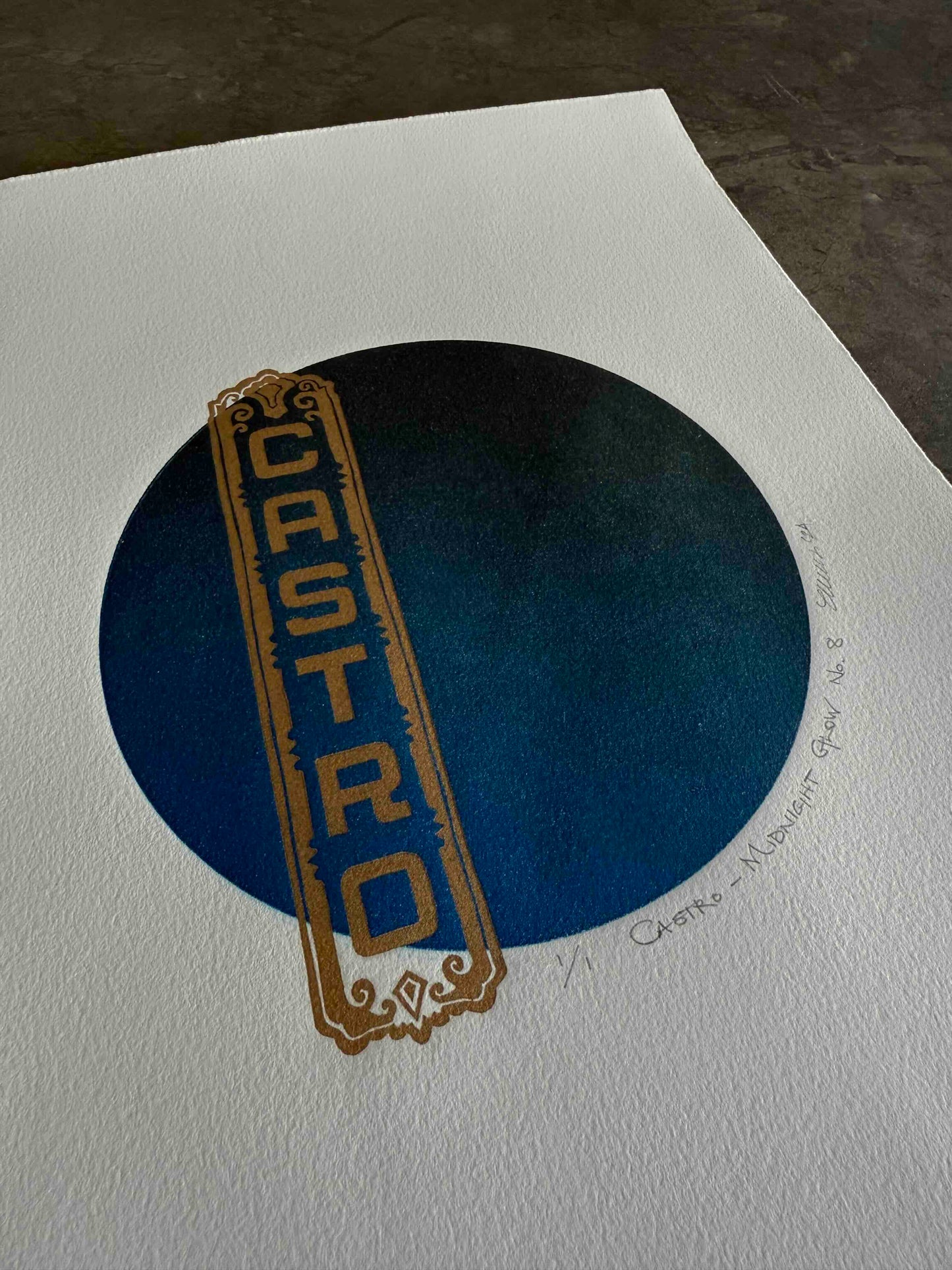 “Castro - Midnight Glow No. 8”. 11x15 Art.