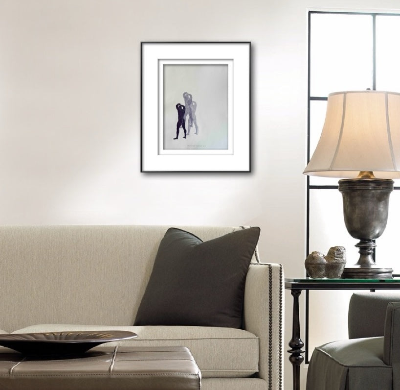 “Reflections - Eggplant No. 10”. 11x15 Art.