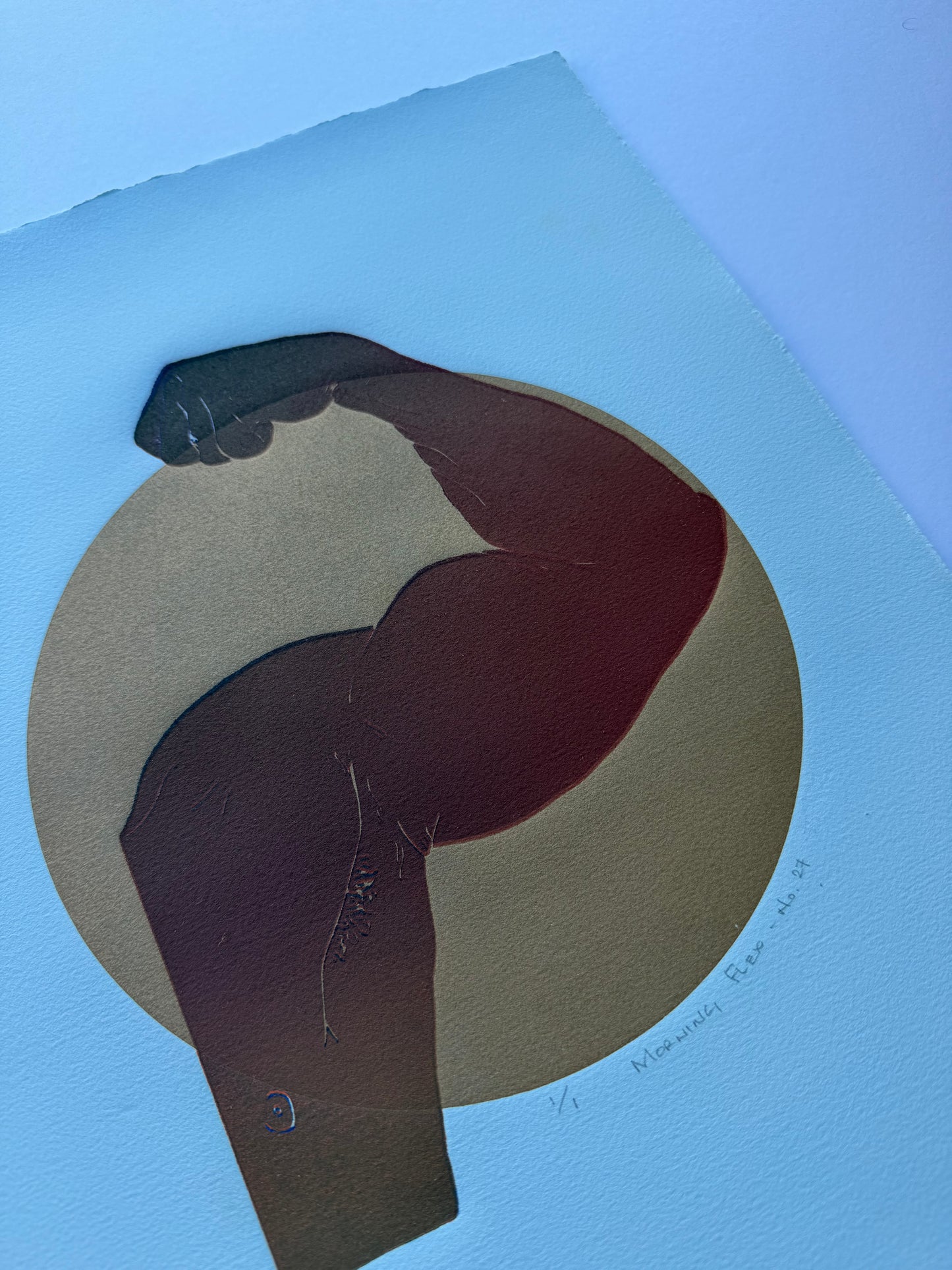 “Morning Flex - No. 27”. 11x15 Art. Unmatted.