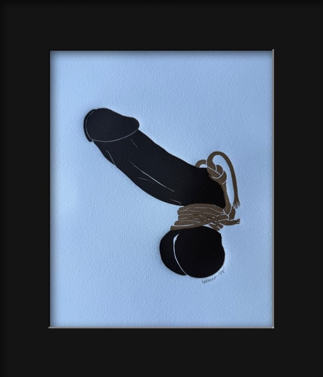 Bound with Golden Tassels. 8x10 Art in 11x14 Mat.