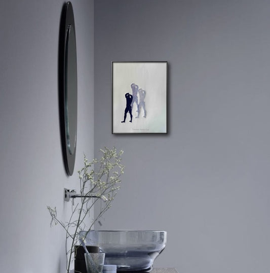 “Reflections - Eggplant No. 15”. 11x15 Art.