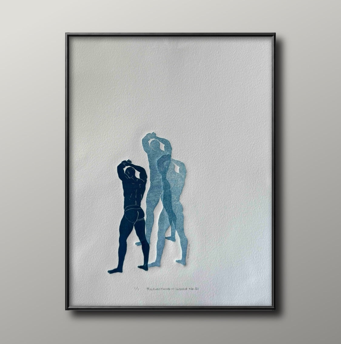 “Reflections - Indigo No. 21”. 11x15 Art.