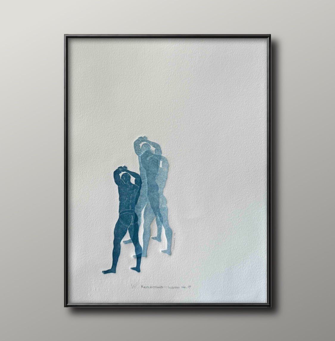 “Reflections - Indigo No. 17”. 11x15 Art.
