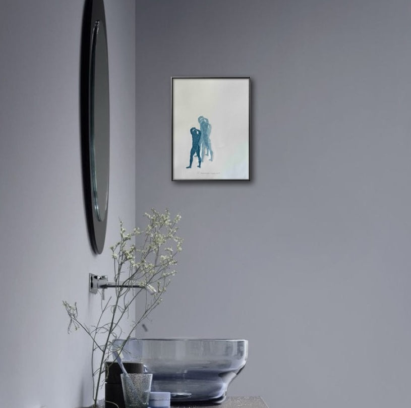 “Reflections - Indigo No. 17”. 11x15 Art.