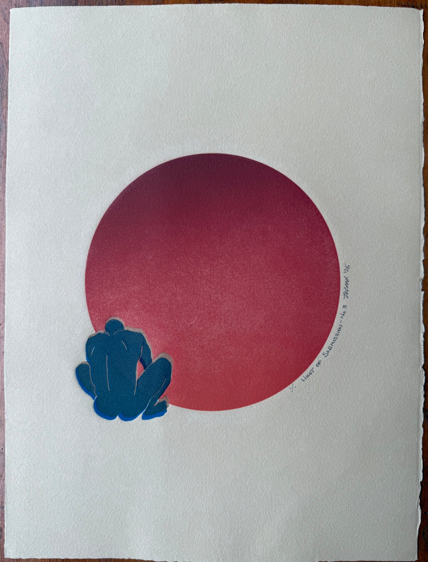 "Heat of Submission - No. 3". 11x15 Art.