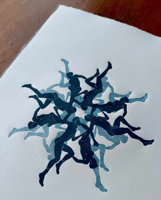 "Boys of Helios: Aegean Desire No. 1". MENdala Collection. 11x15 Art.