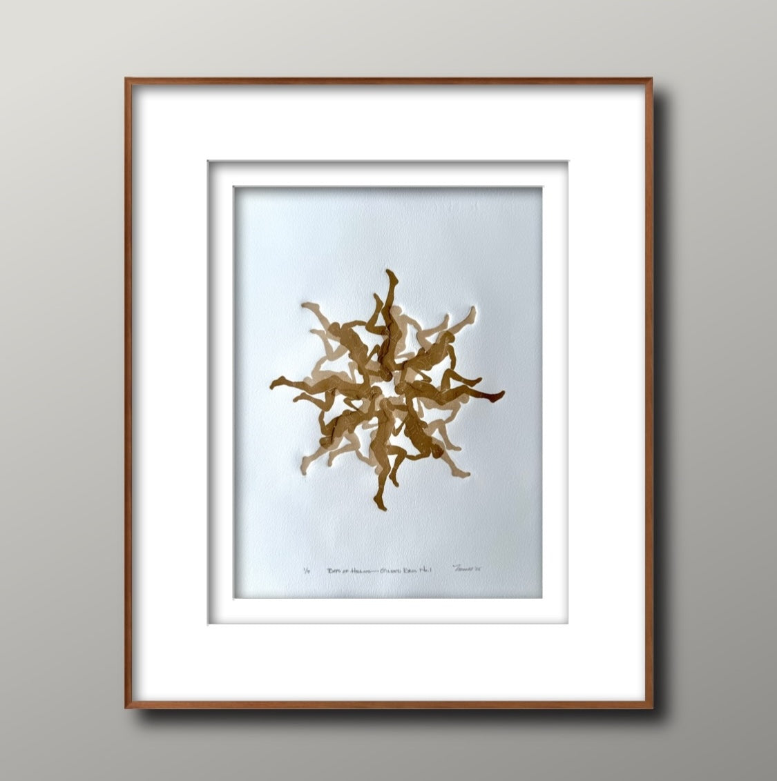 "Boys of Helios: Gilded Eros No. 1". MENdala Collection. 11x15 Art.