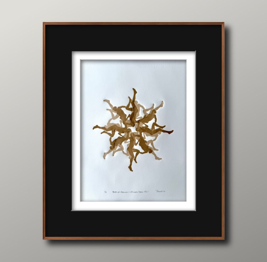 "Boys of Helios: Gilded Eros No. 1". MENdala Collection. 11x15 Art.