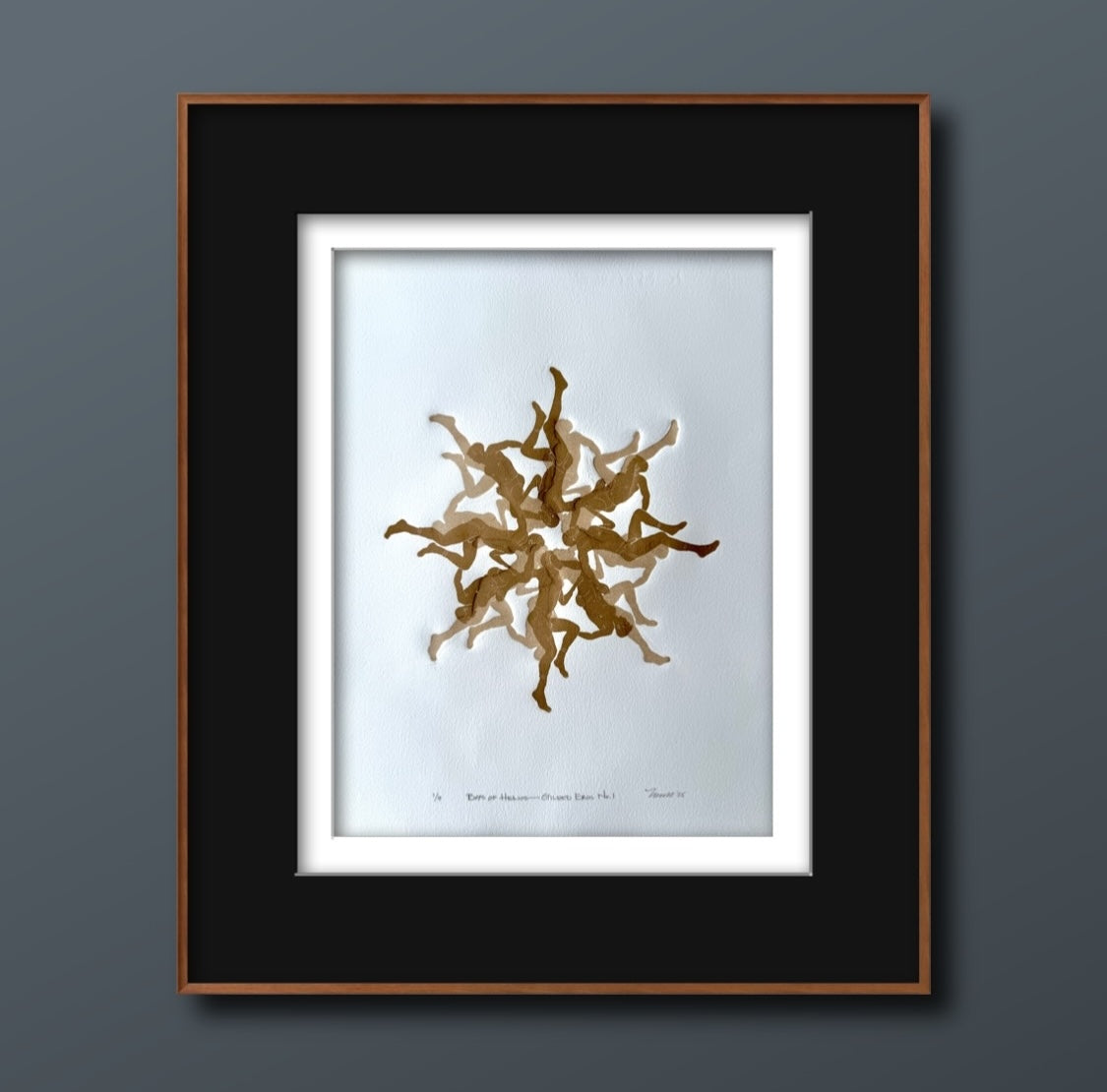 "Boys of Helios: Gilded Eros No. 1". MENdala Collection. 11x15 Art.