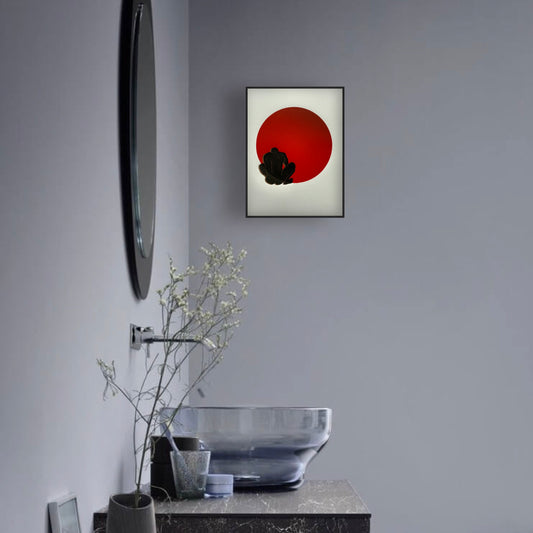 "Heat of Submission: Gold Rim". 8x10 Art. Unmatted