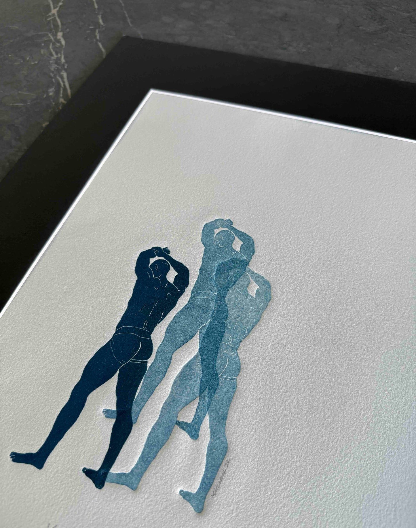 “Reflections - Indigo No. 21”. 11x15 Art.