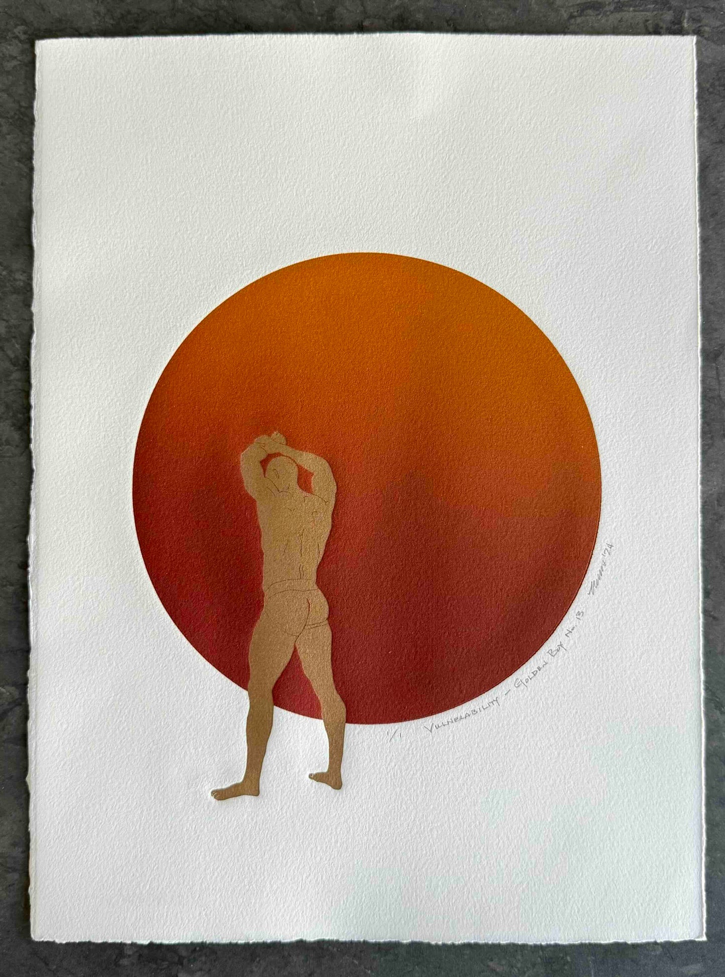 “Vulnerability - Golden Boy No. 13”. 11x15 Art.