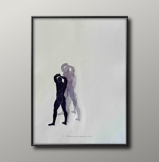 “Reflections - Eggplant No. 8”. 11x15 Art.