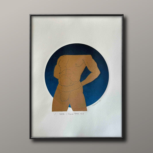 “BDE - Gold Star No. 9”. 11x15 Art.