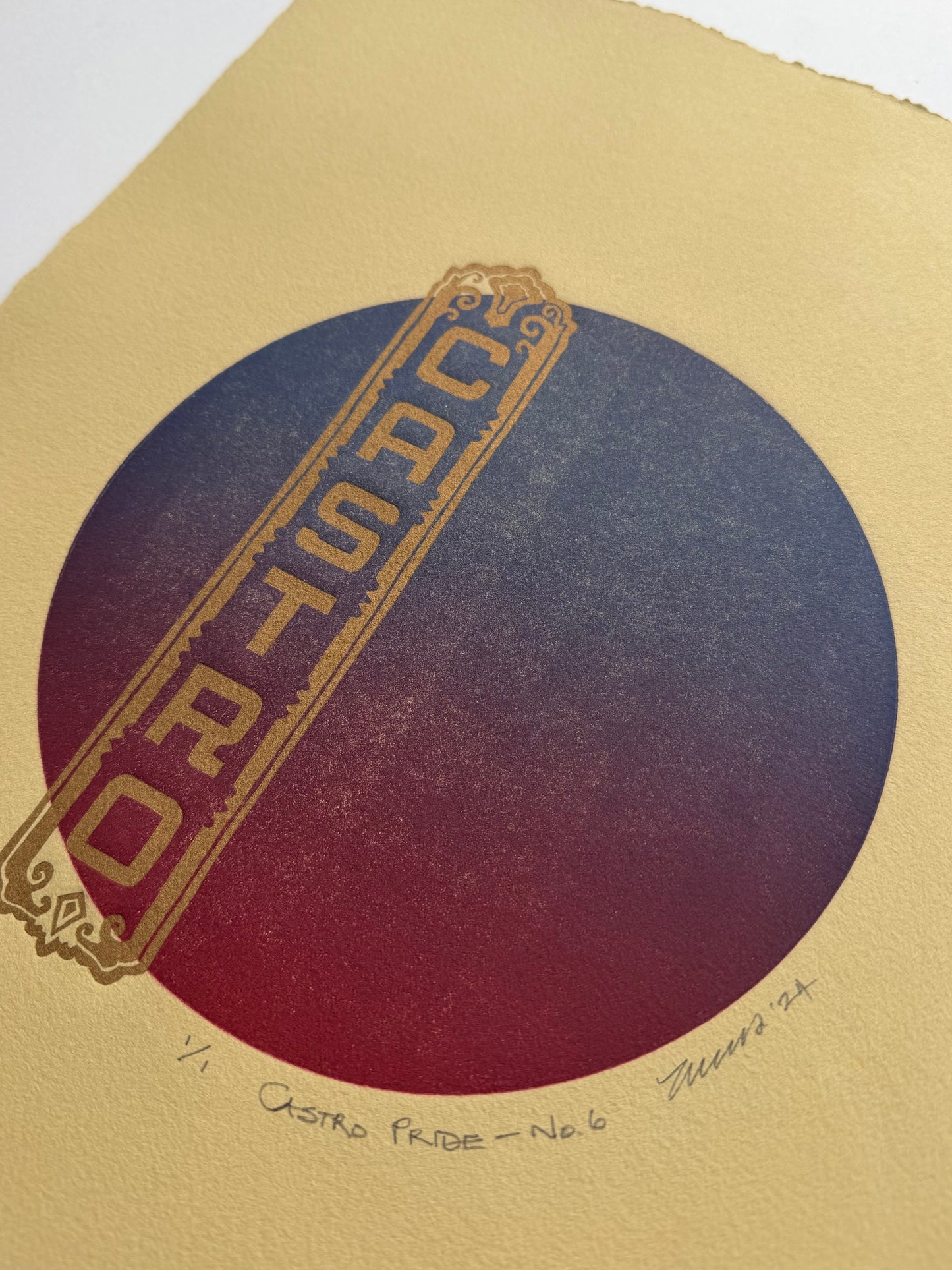 "Castro Pride - No. 6". 11x15 Art. Unmatted.