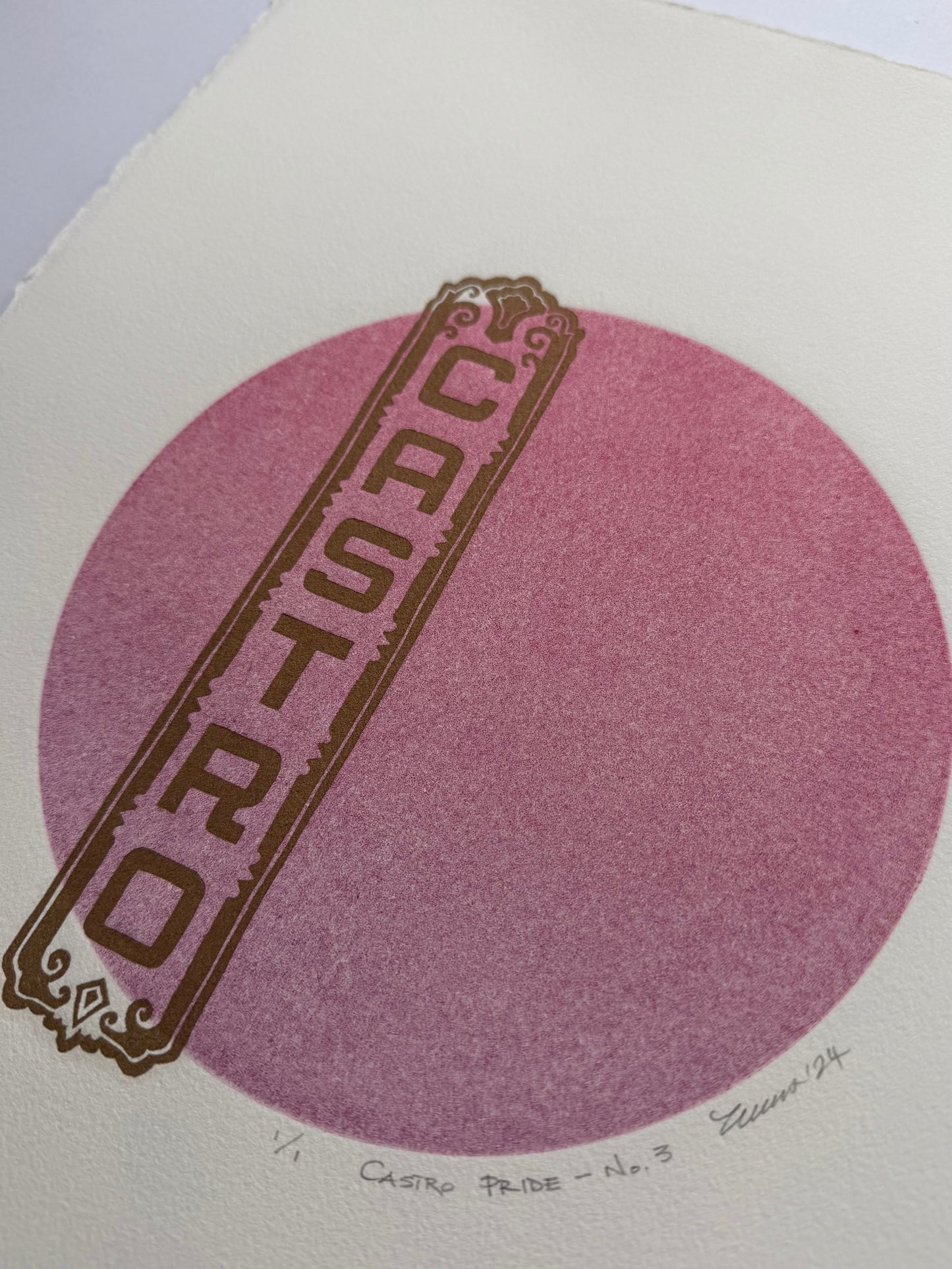 "Castro Pride - No. 3". 11x15 Art. Unmatted.