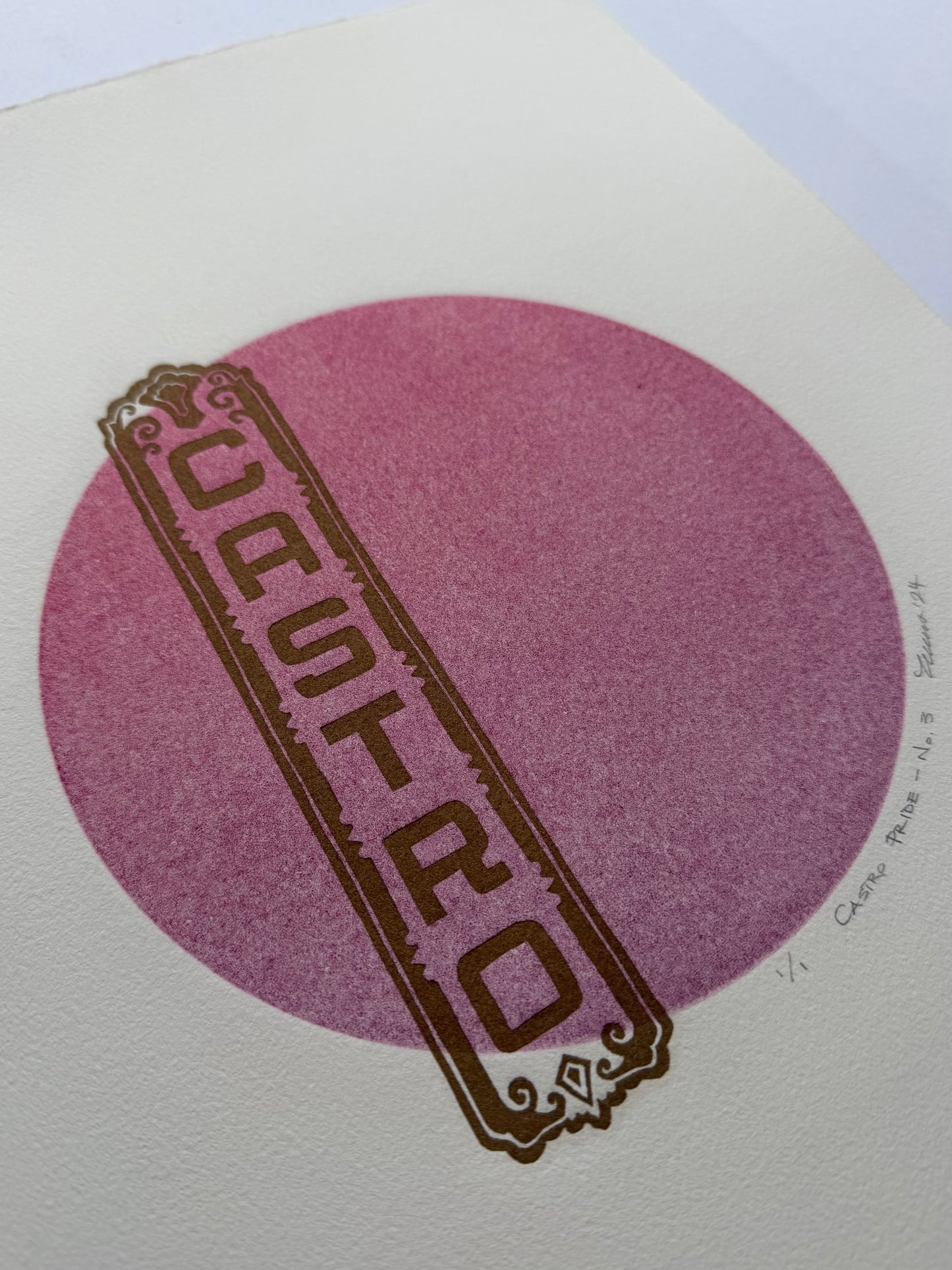 "Castro Pride - No. 3". 11x15 Art. Unmatted.