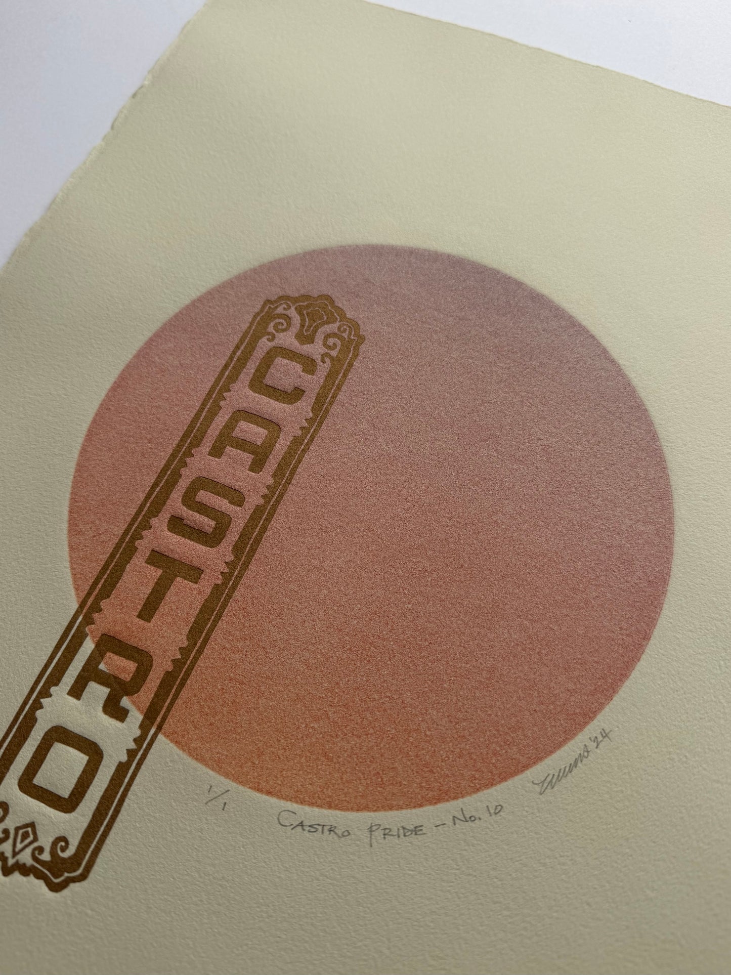 "Castro Pride - No. 10". 11x15 Art. Unmatted.