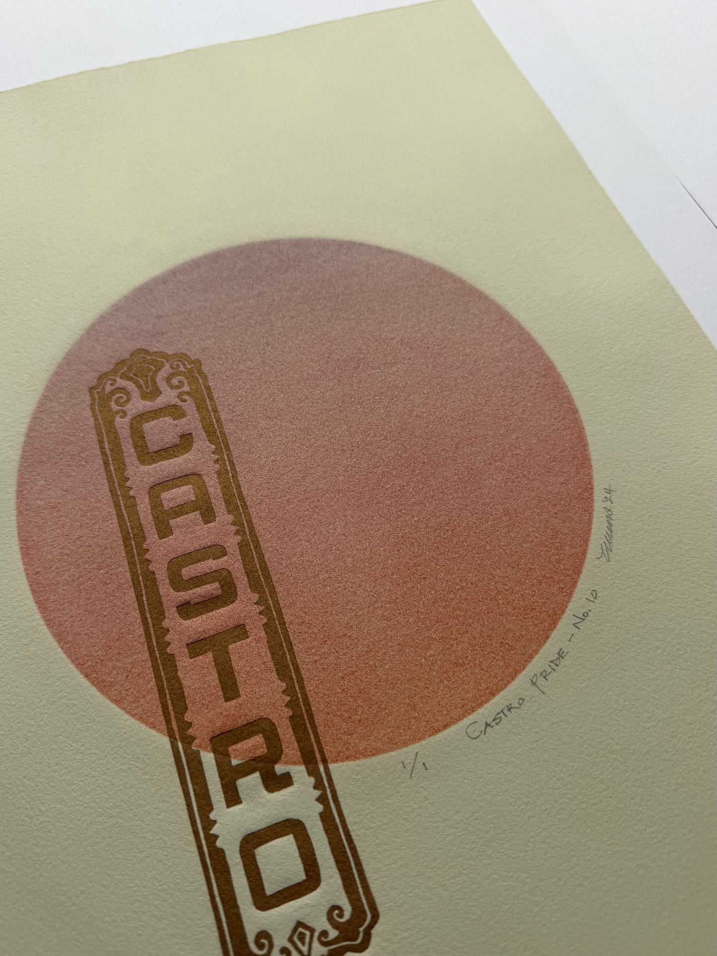 "Castro Pride - No. 10". 11x15 Art. Unmatted.