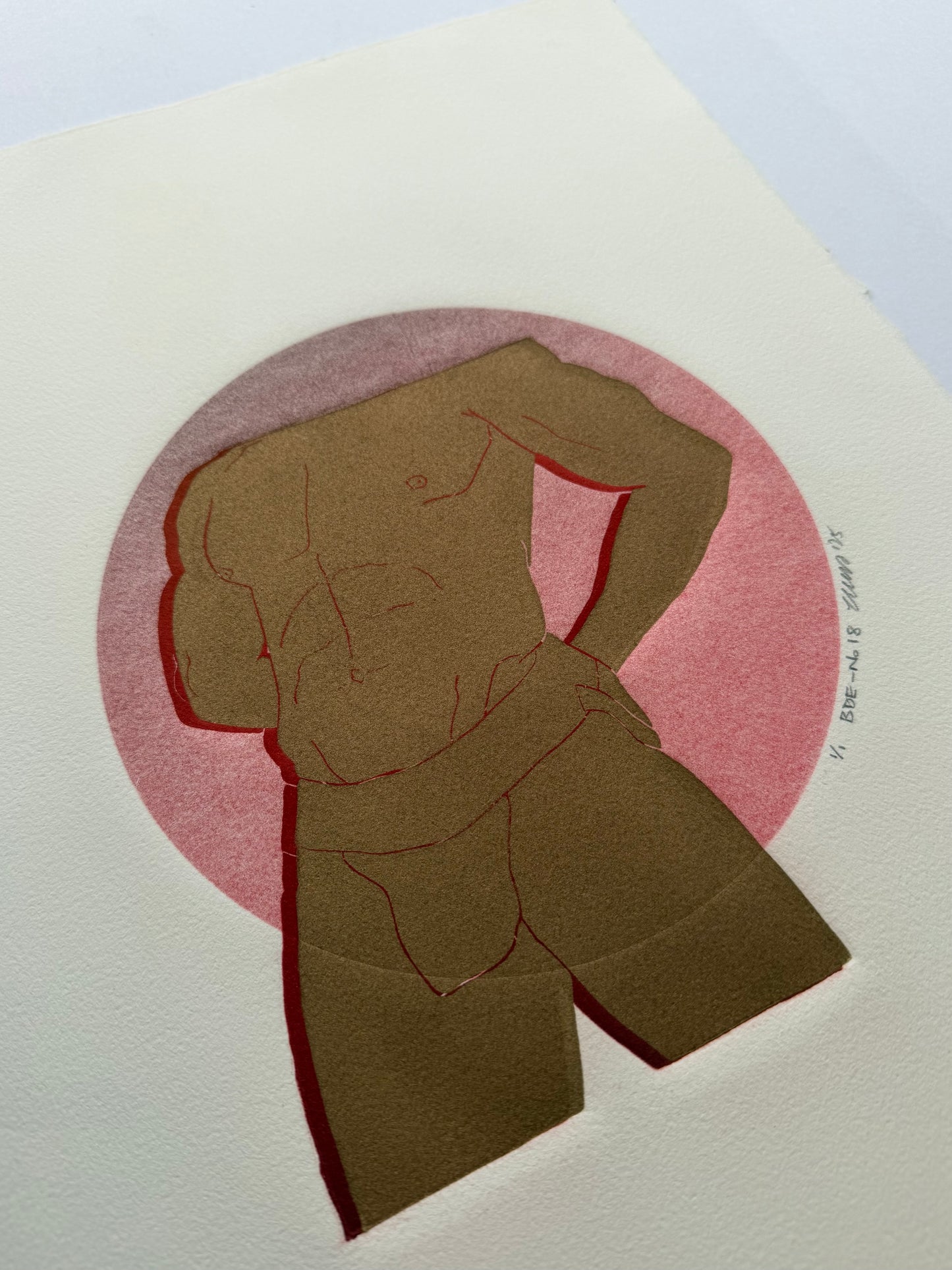"BDE - No. 18". 11x15 Art. Unmatted.