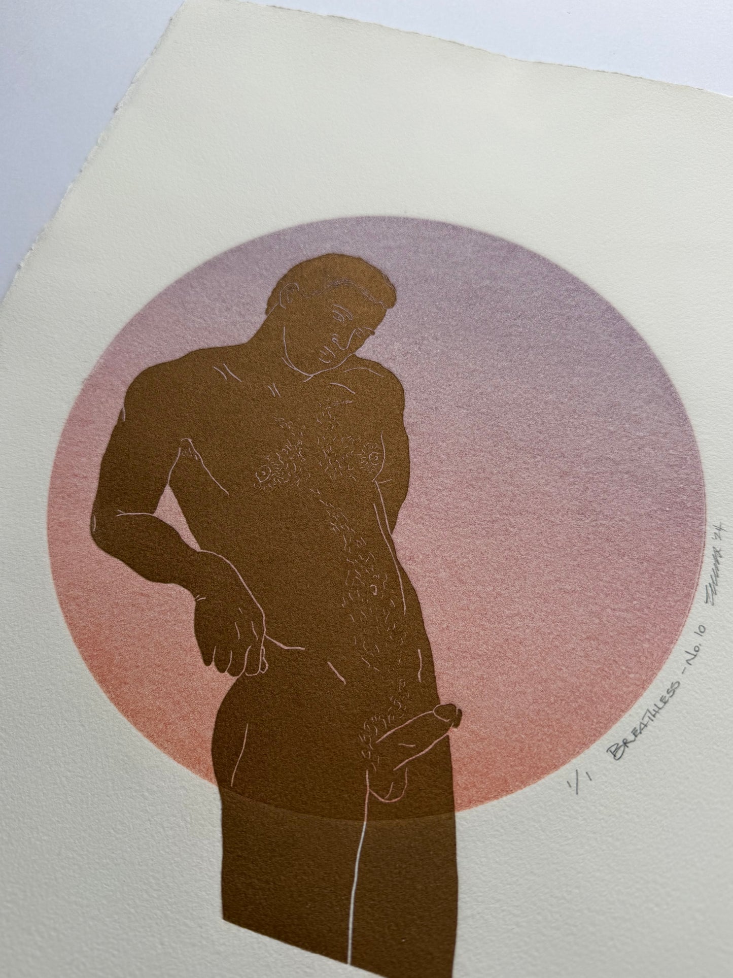 "Breathless - No. 10". 11x15 Art. Unmatted.