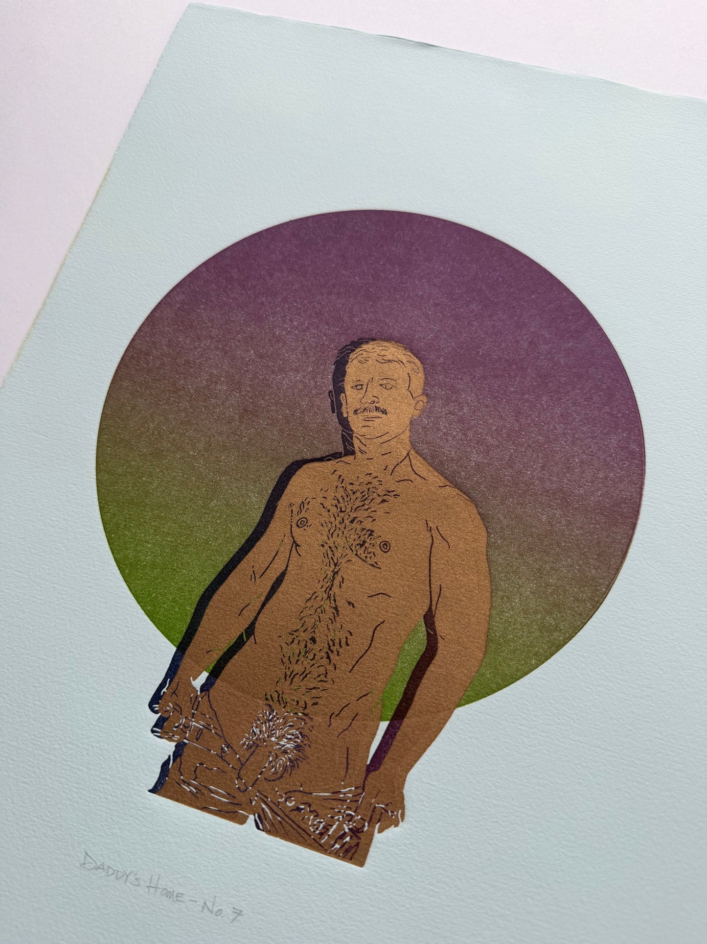 “Daddy’s Home - No. 7”. 11x15 Art. Unmatted.