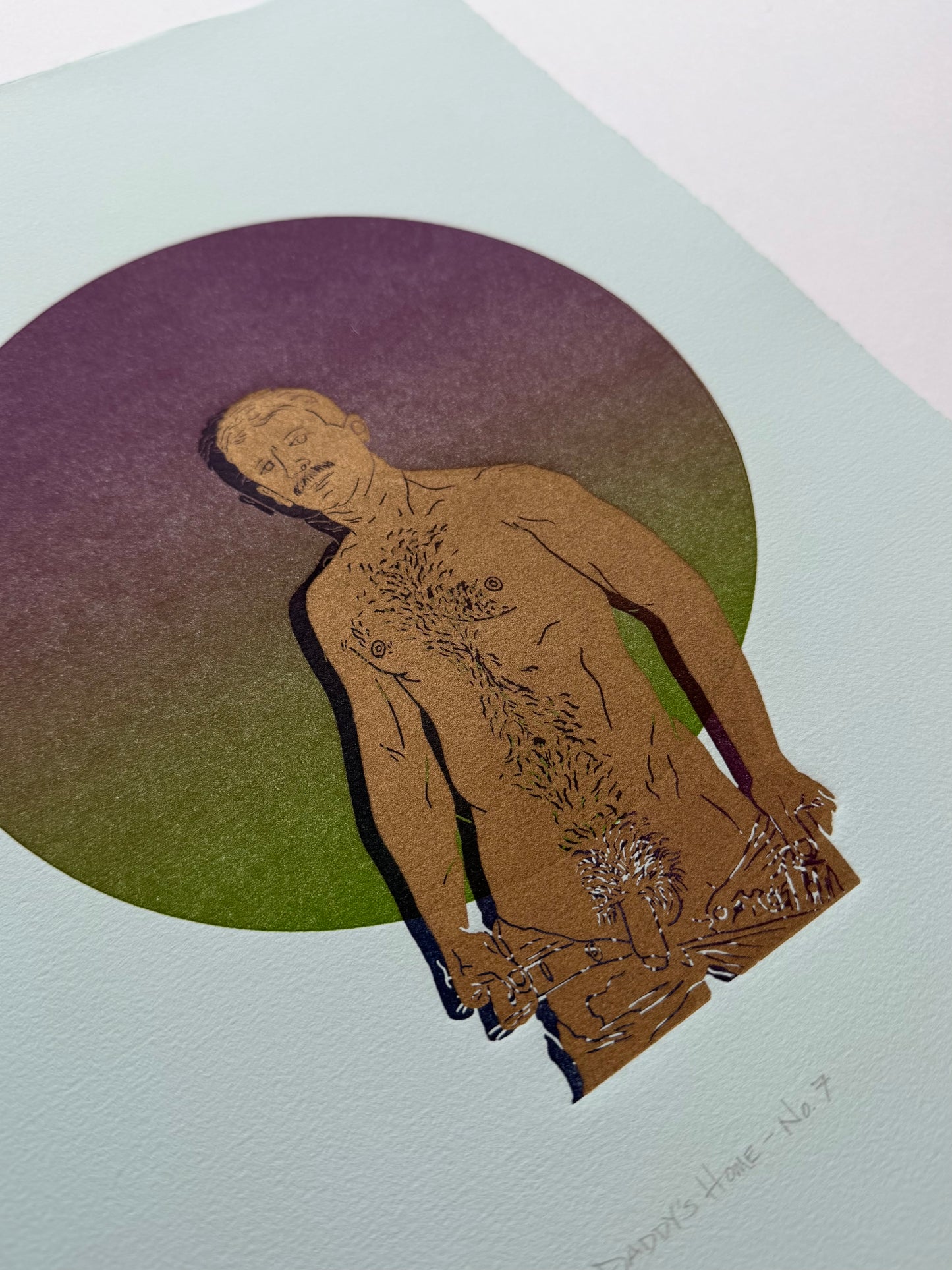 “Daddy’s Home - No. 7”. 11x15 Art. Unmatted.