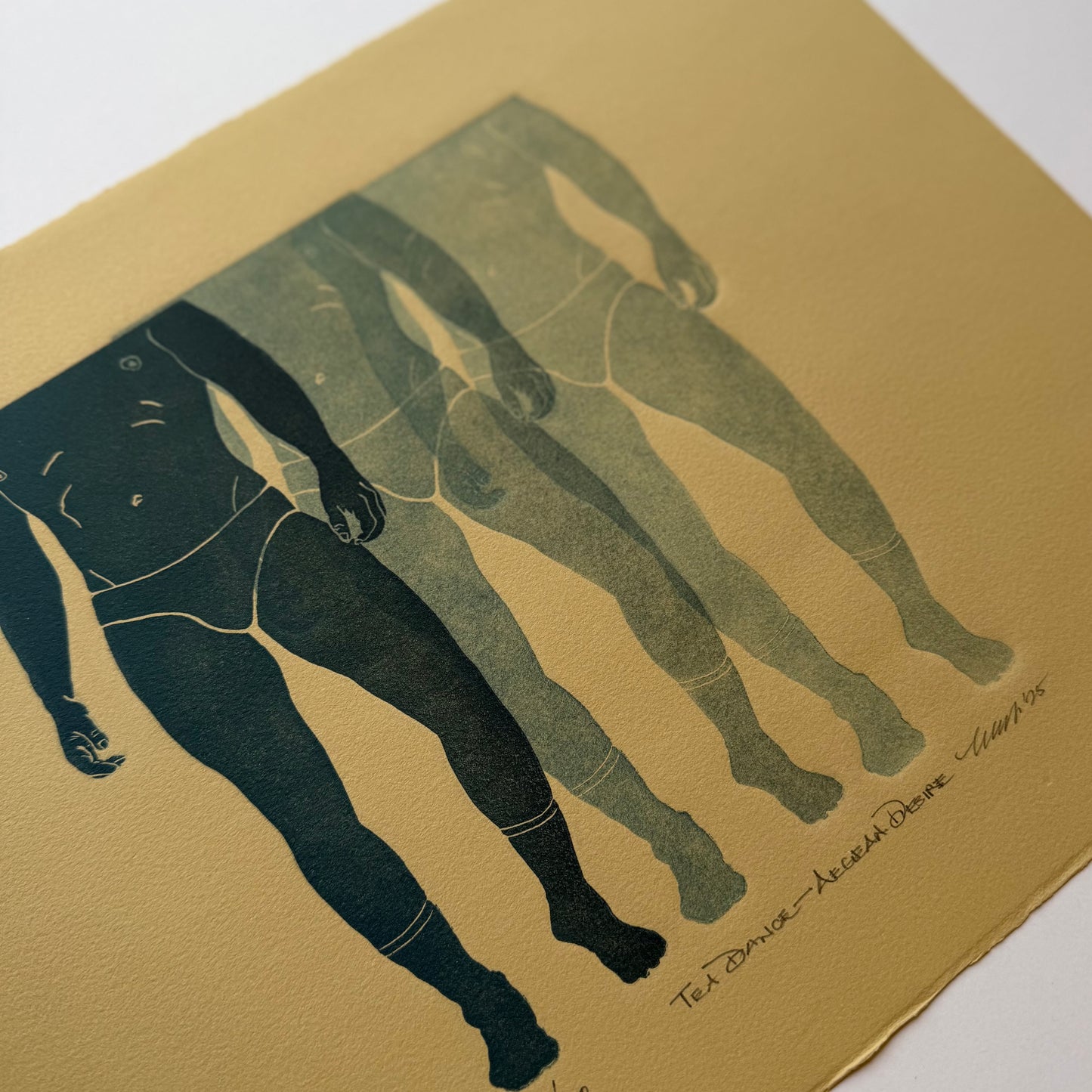 “Tea Dance - Aegean Desire”. 11x15 Art. Unmatted.