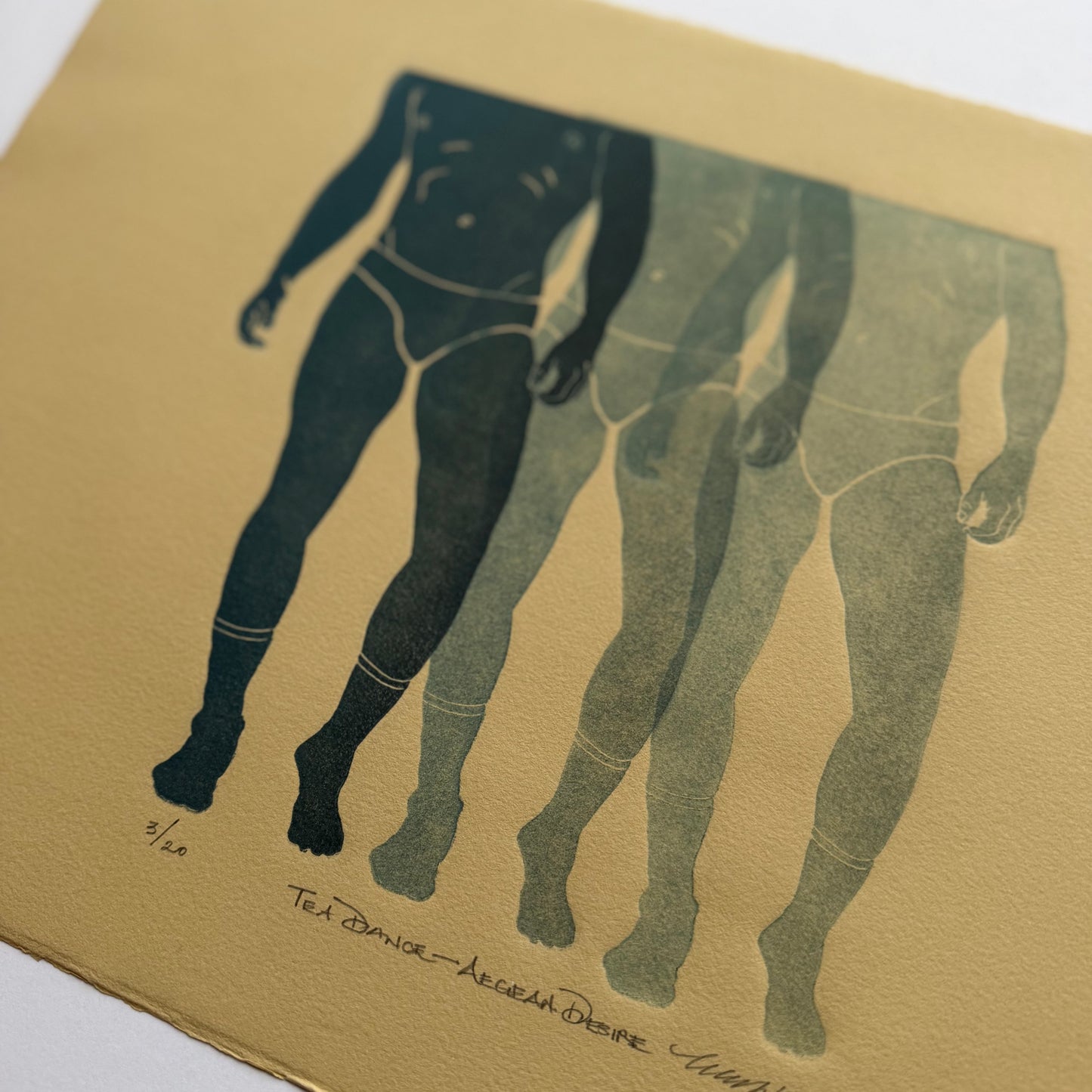 “Tea Dance - Aegean Desire”. 11x15 Art. Unmatted.