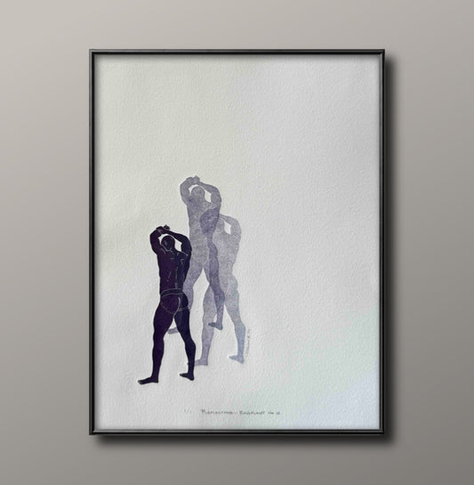 “Reflections - Eggplant No. 10”. 11x15 Art.