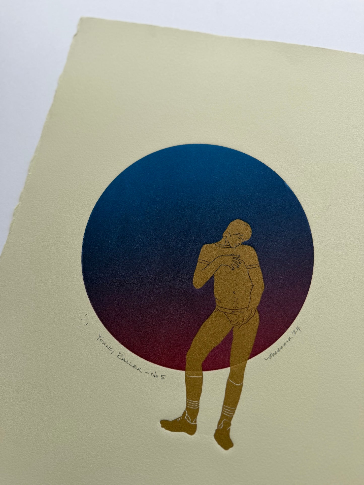 “Young Baller - No. 5”. 11x15 Art. Unmatted.