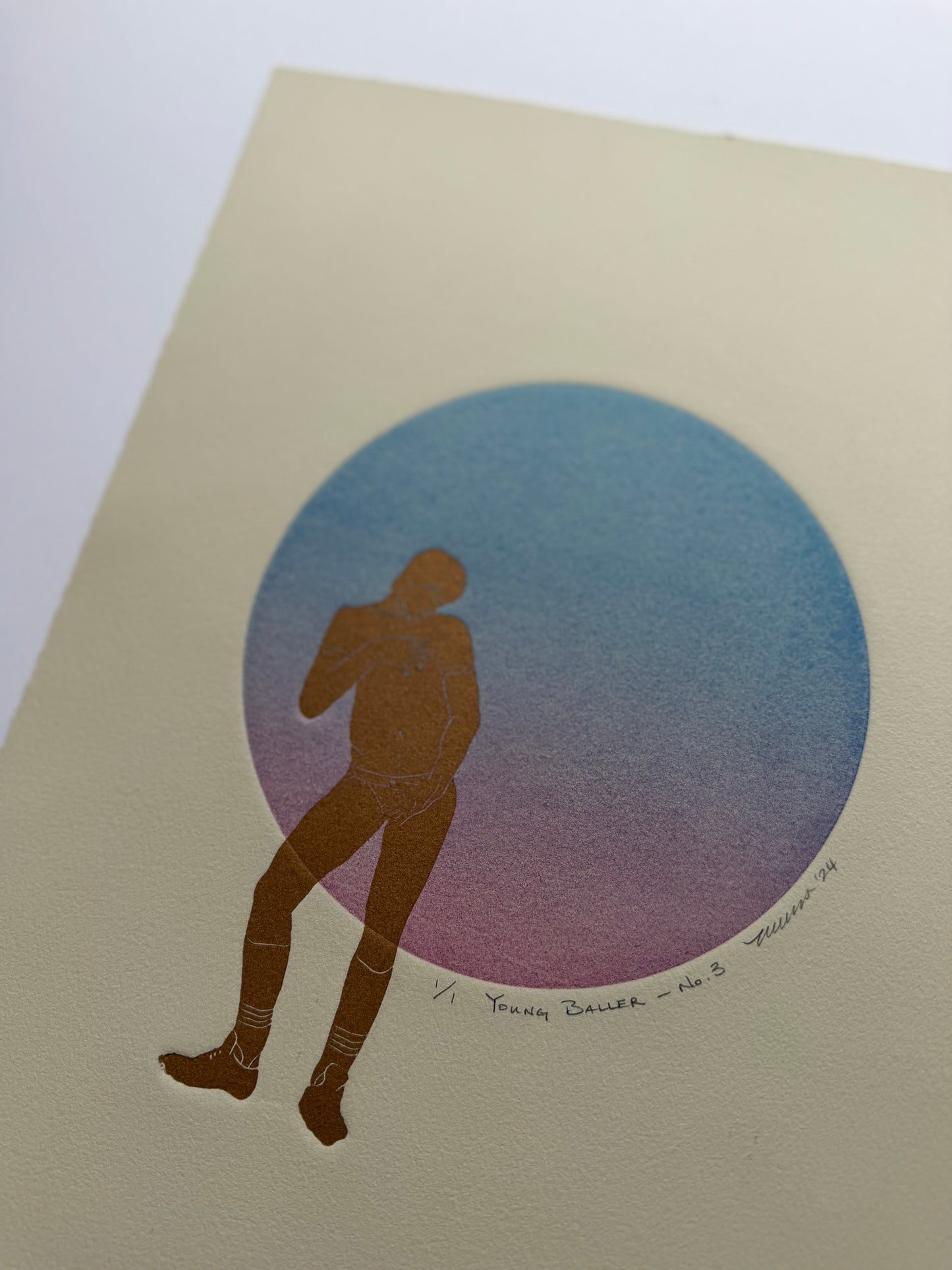 “Young Baller - No. 3”. 11x15 Art. Unmatted.