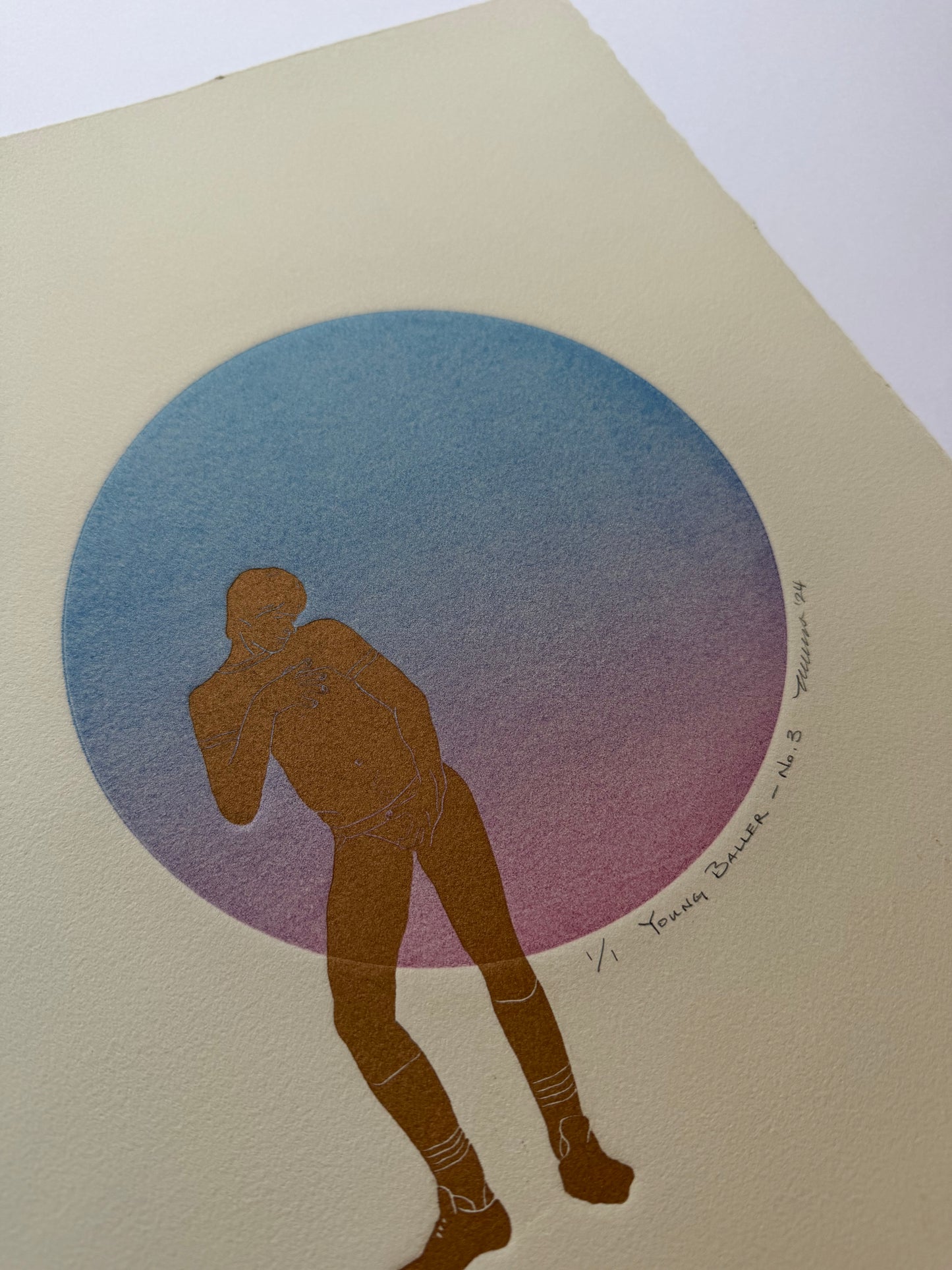 “Young Baller - No. 3”. 11x15 Art. Unmatted.