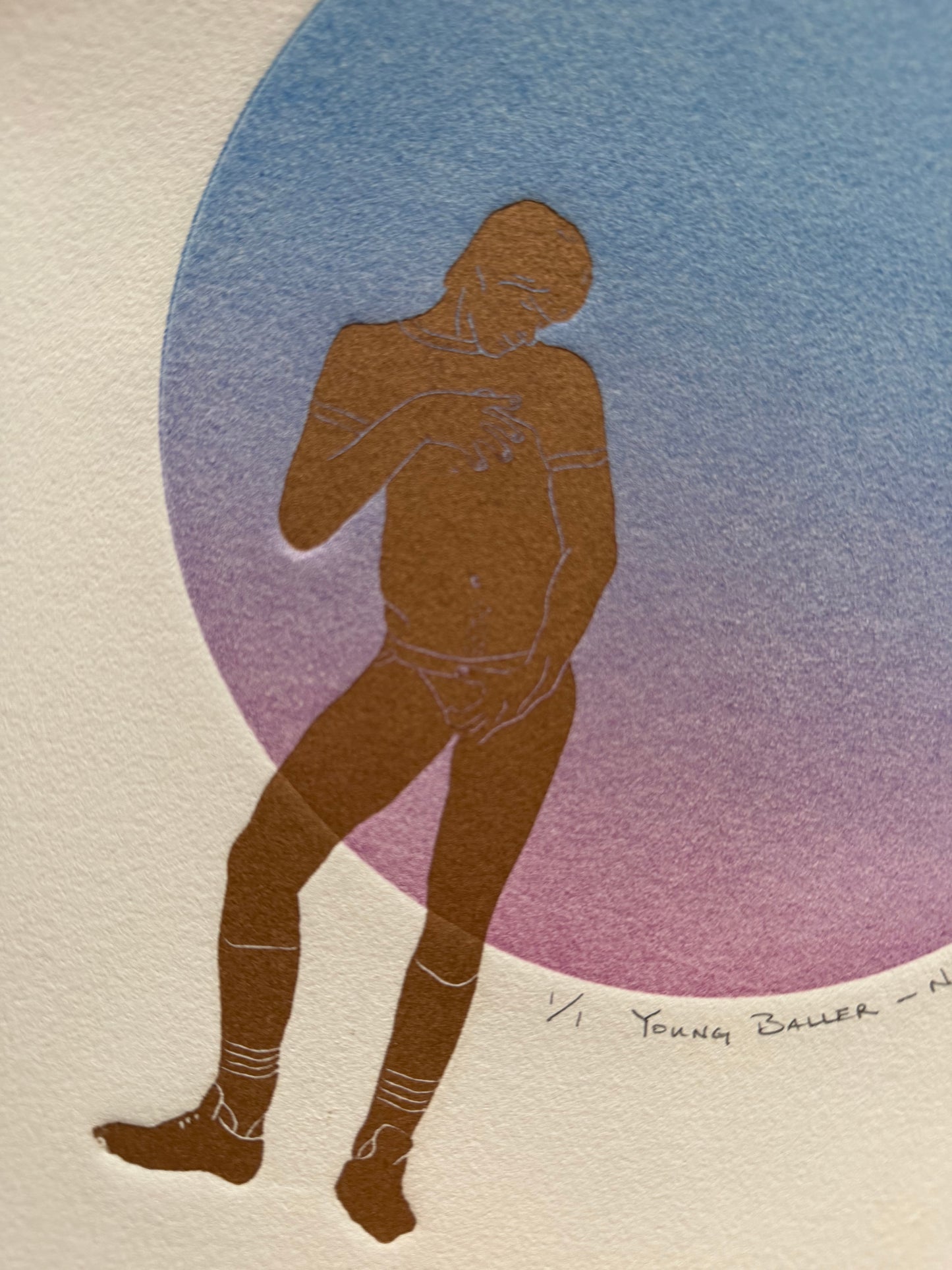 “Young Baller - No. 3”. 11x15 Art. Unmatted.