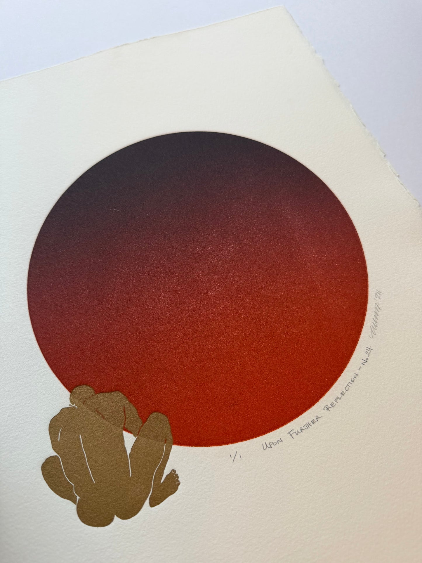 “Upon Further Reflection - No. 24”. 11x15 Art. Unmatted.