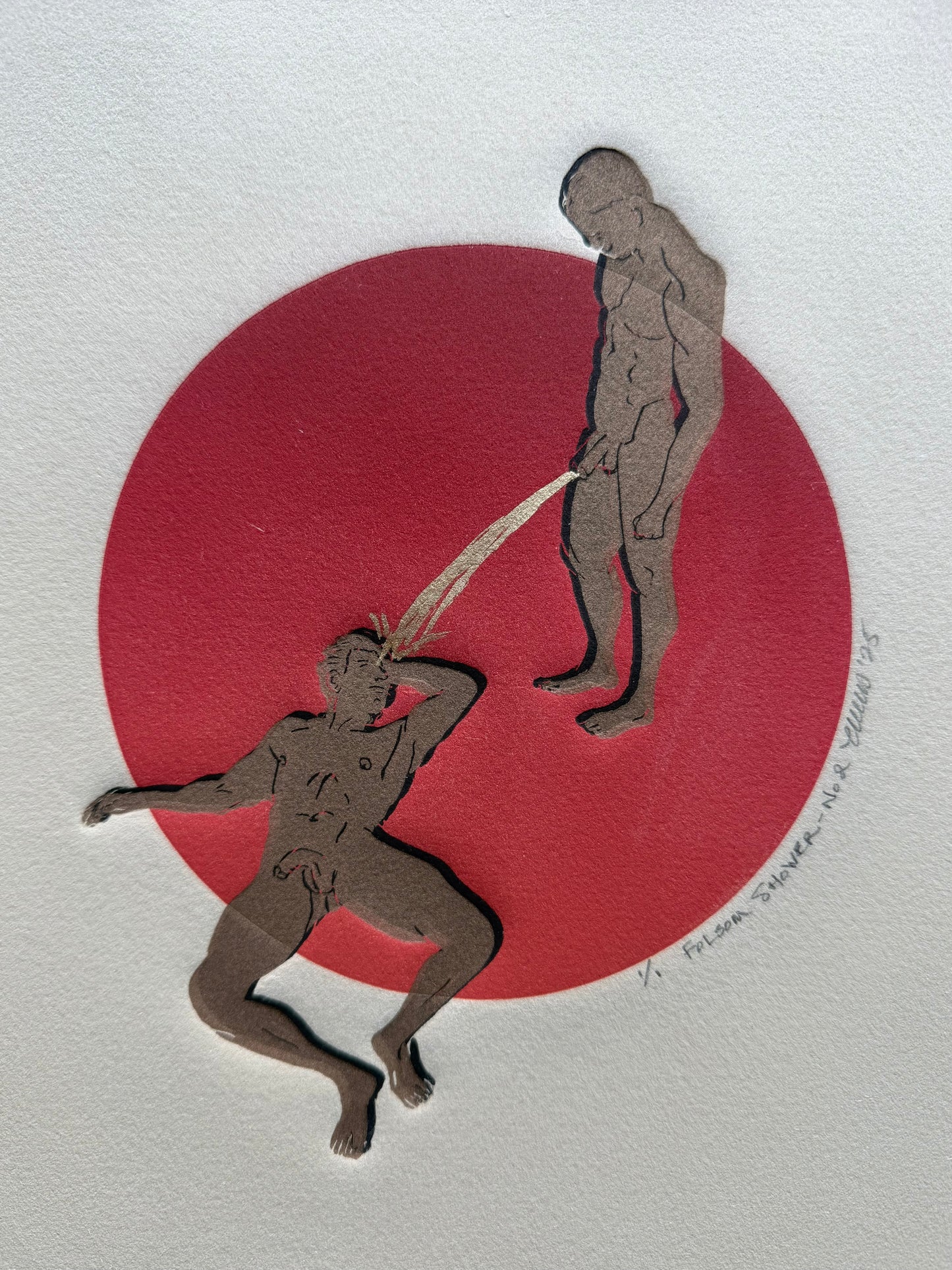 “Folsom Shower - No. 2”. 8x10 Art. Unmatted.