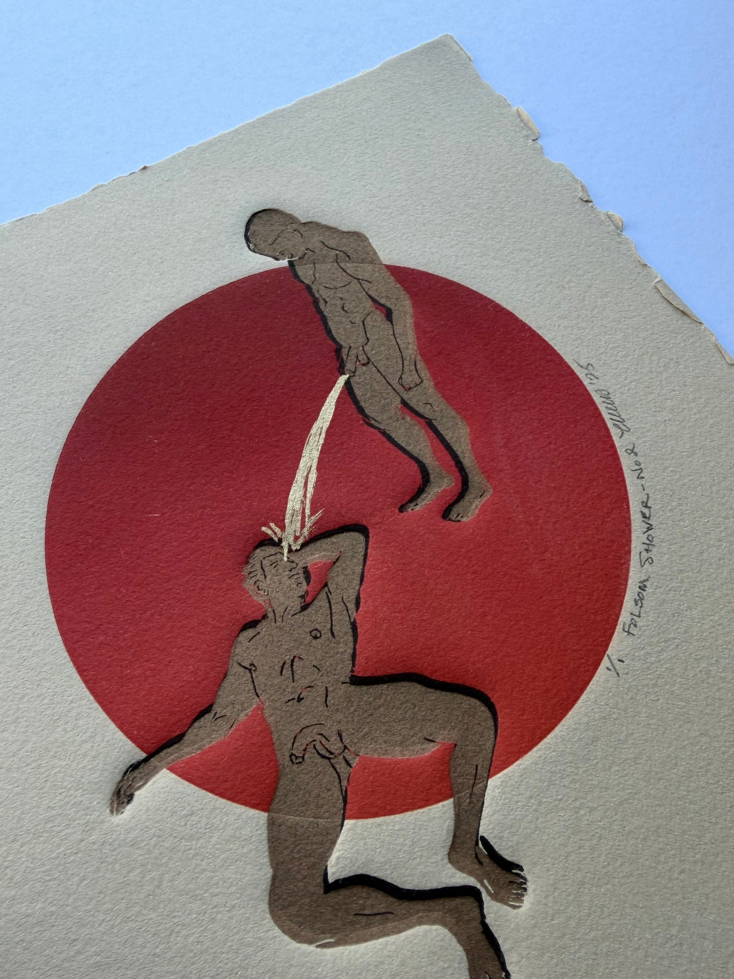 “Folsom Shower - No. 2”. 8x10 Art. Unmatted.