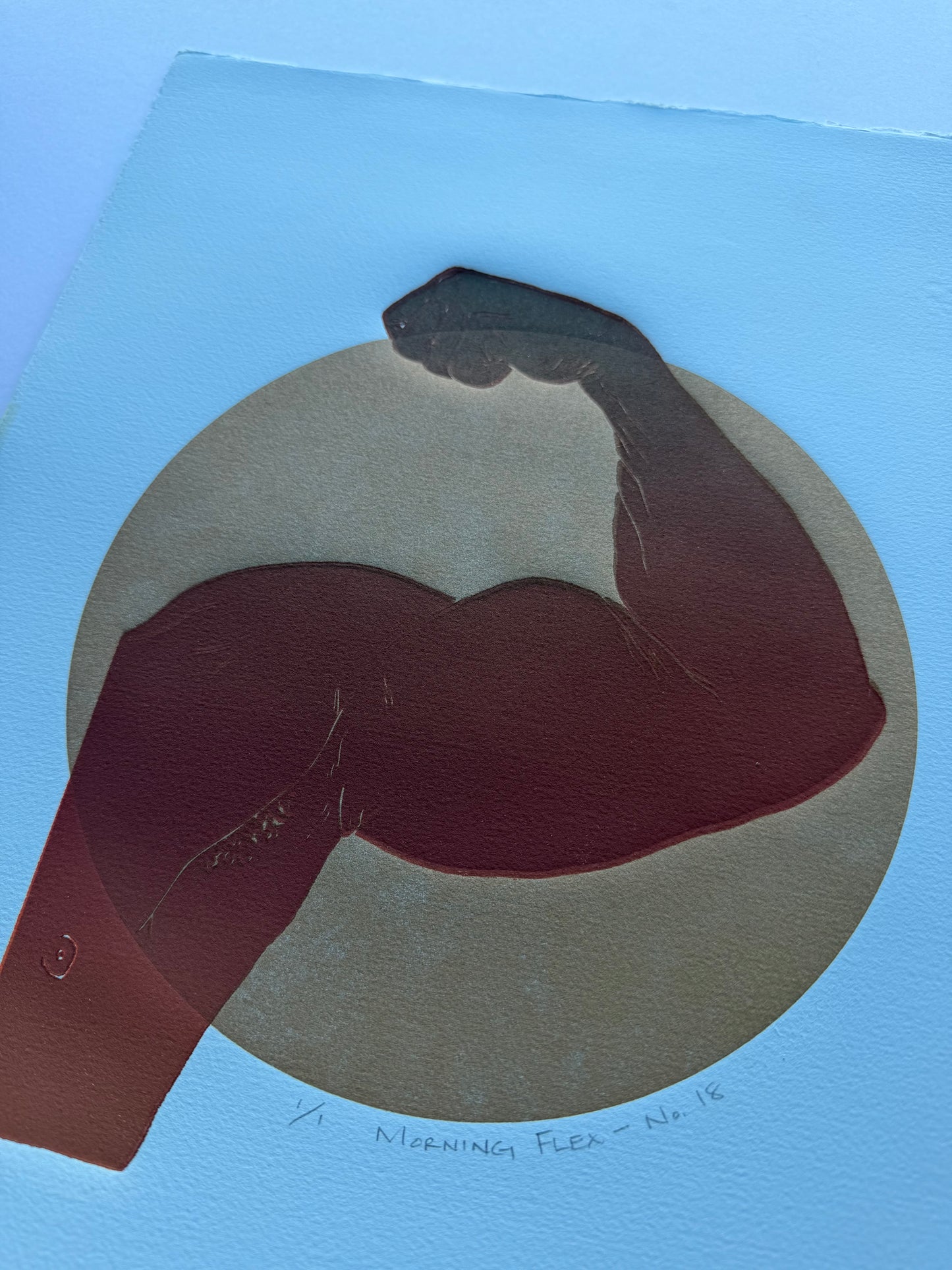 “Morning Flex - No. 18”. 11x14 Art. Unmatted.