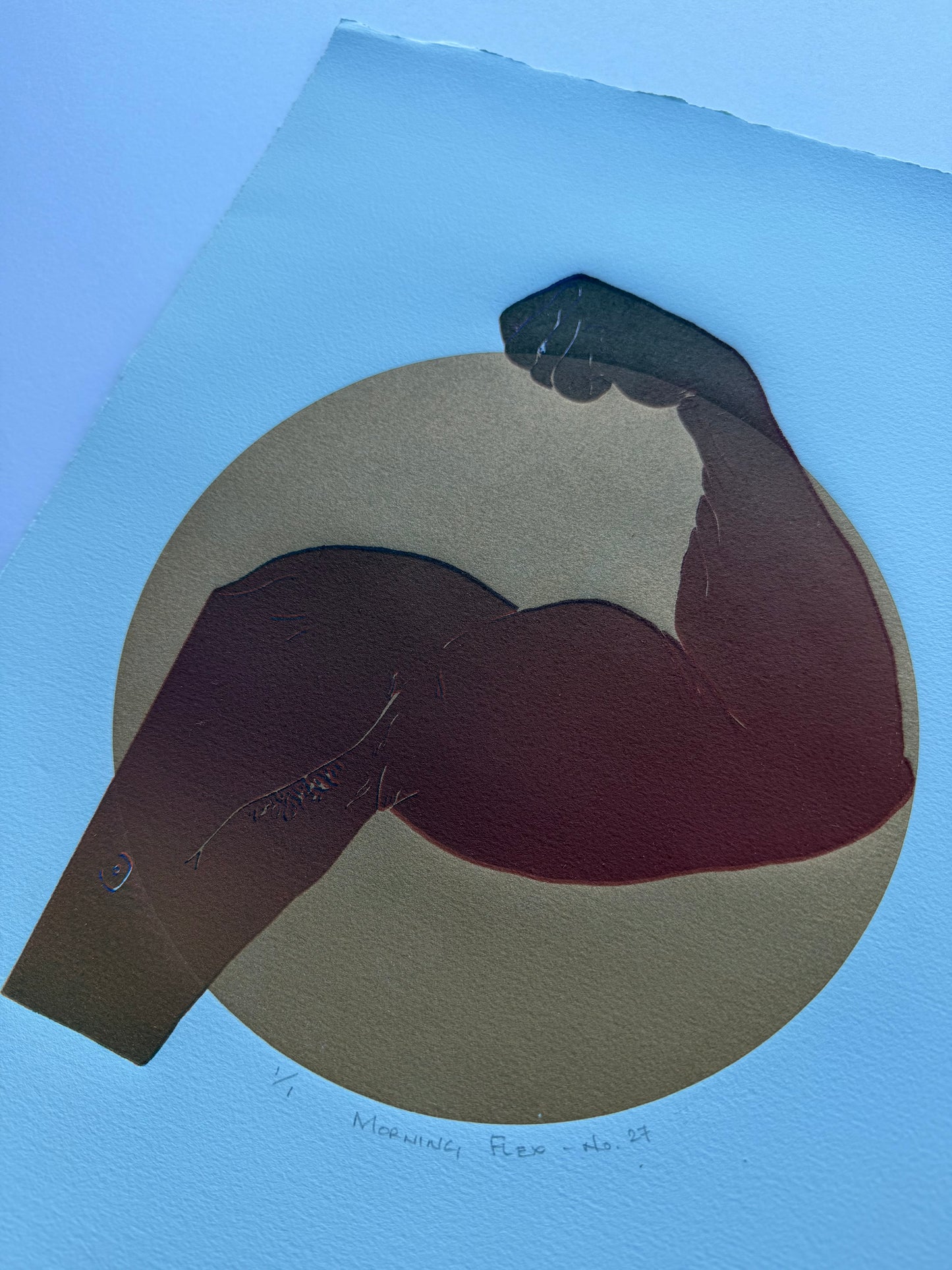 “Morning Flex - No. 27”. 11x15 Art. Unmatted.