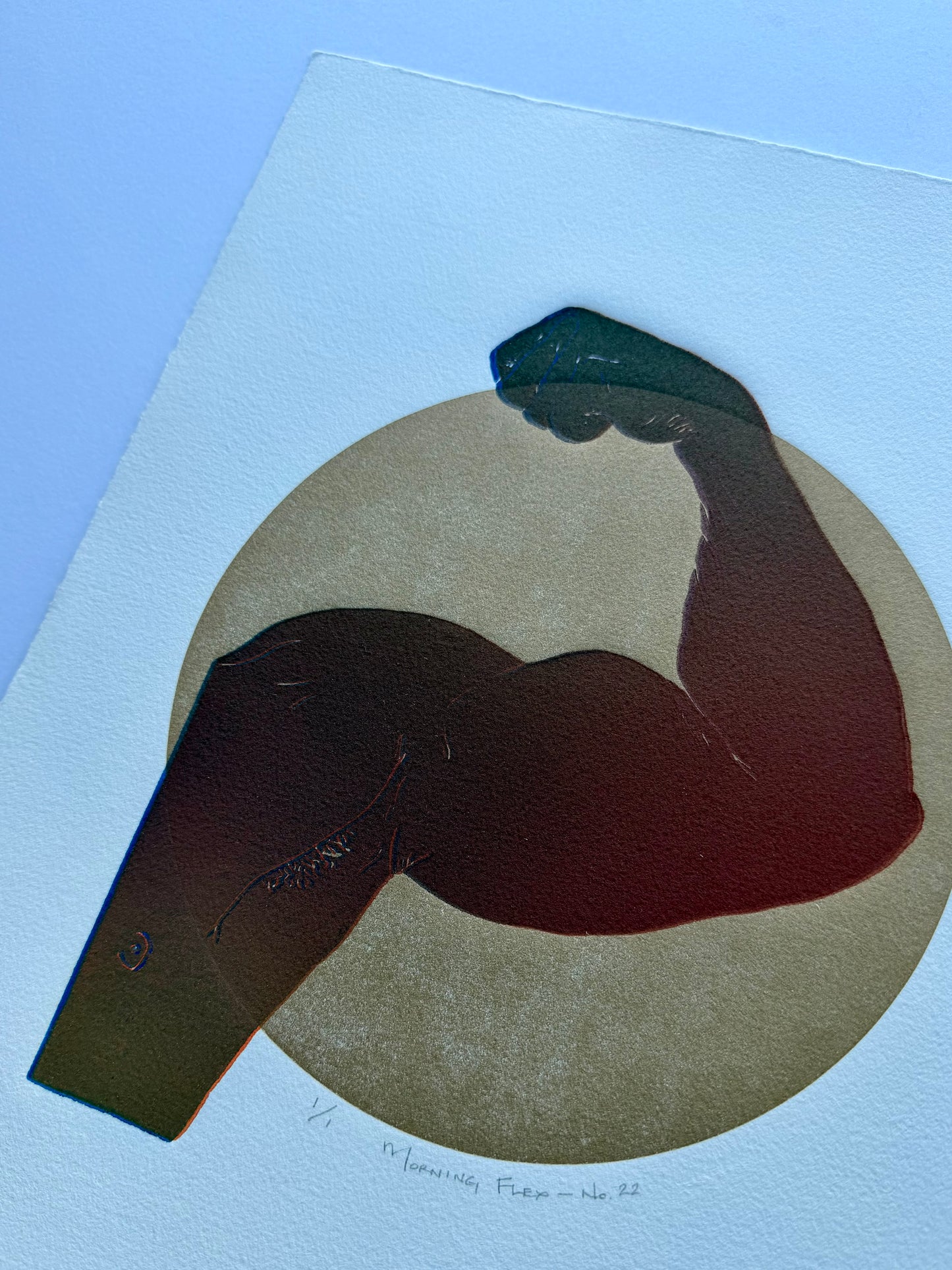 “Morning Flex - No. 22”. 11x15 Art. Unmatted.
