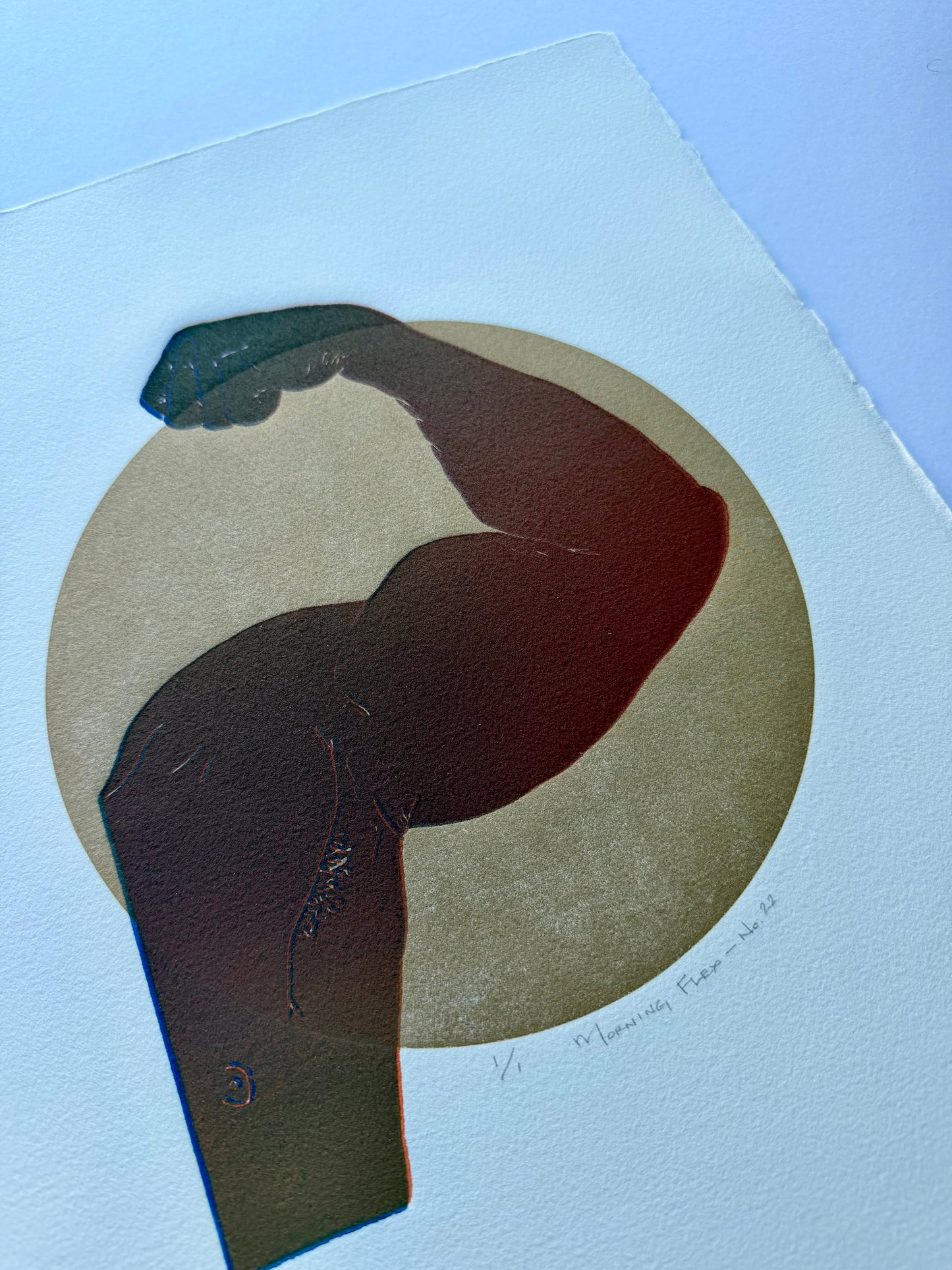 “Morning Flex - No. 22”. 11x15 Art. Unmatted.