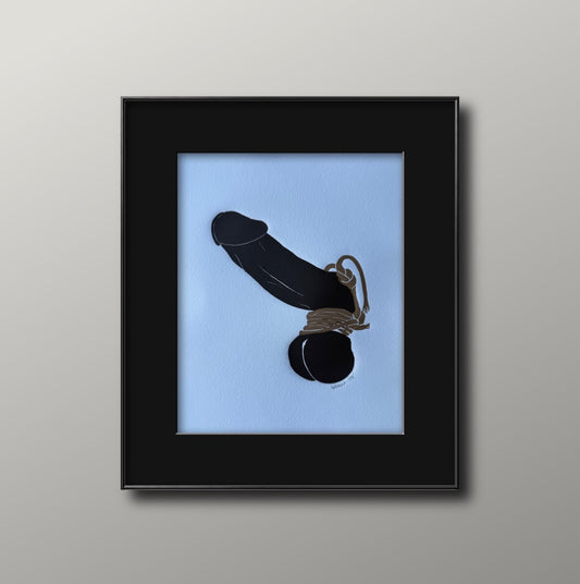Bound with Golden Tassels. 8x10 Art in 11x14 Mat.