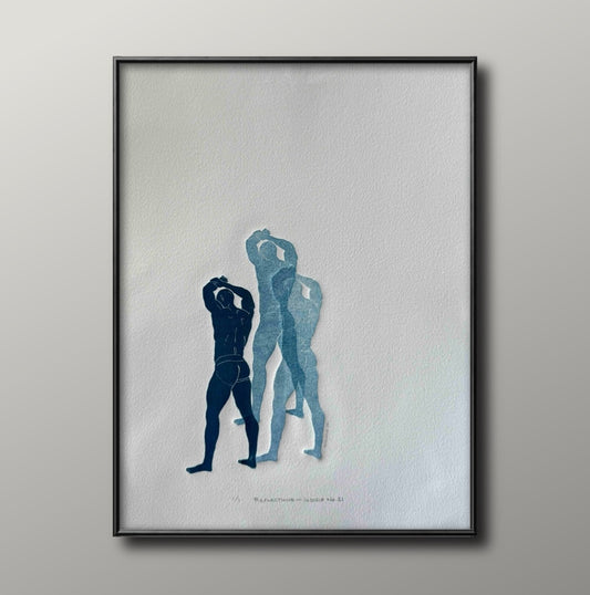 “Reflections - Indigo No. 21”. 11x15 Art.