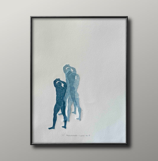 “Reflections - Indigo No. 17”. 11x15 Art.