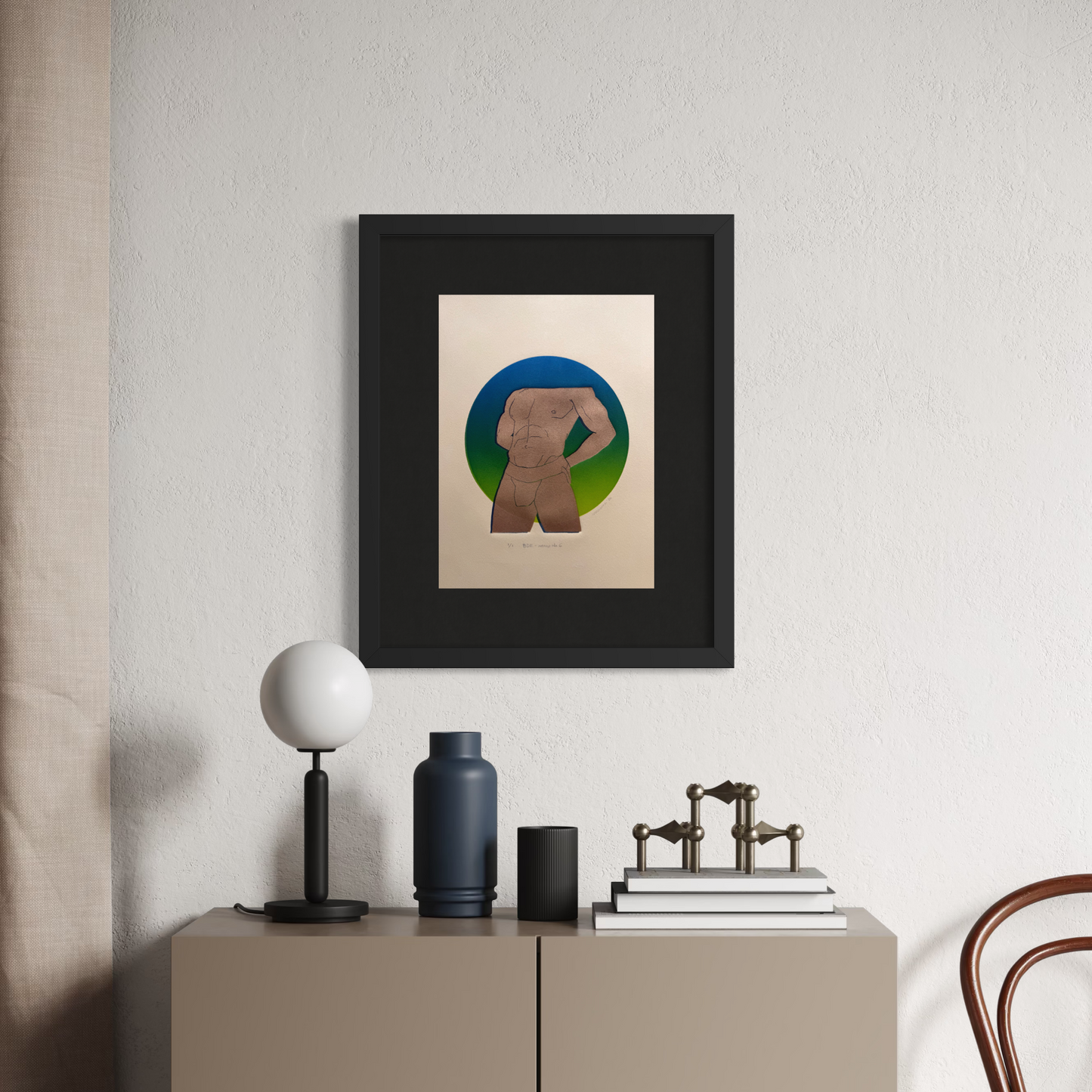 "BDE - Indigo No. 6". 11x15 Art. Unmatted.