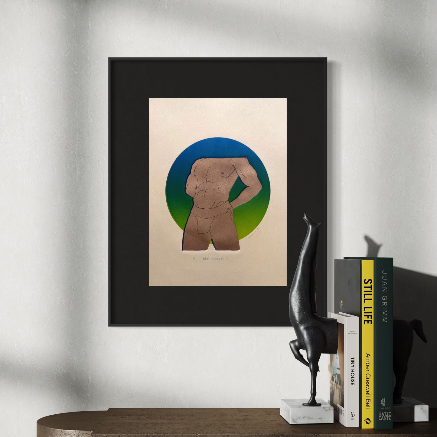 "BDE - Indigo No. 6". 11x15 Art. Unmatted.