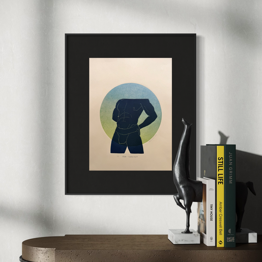 "BDE - Indigo No. 9". 11x15 Art. Unmatted.