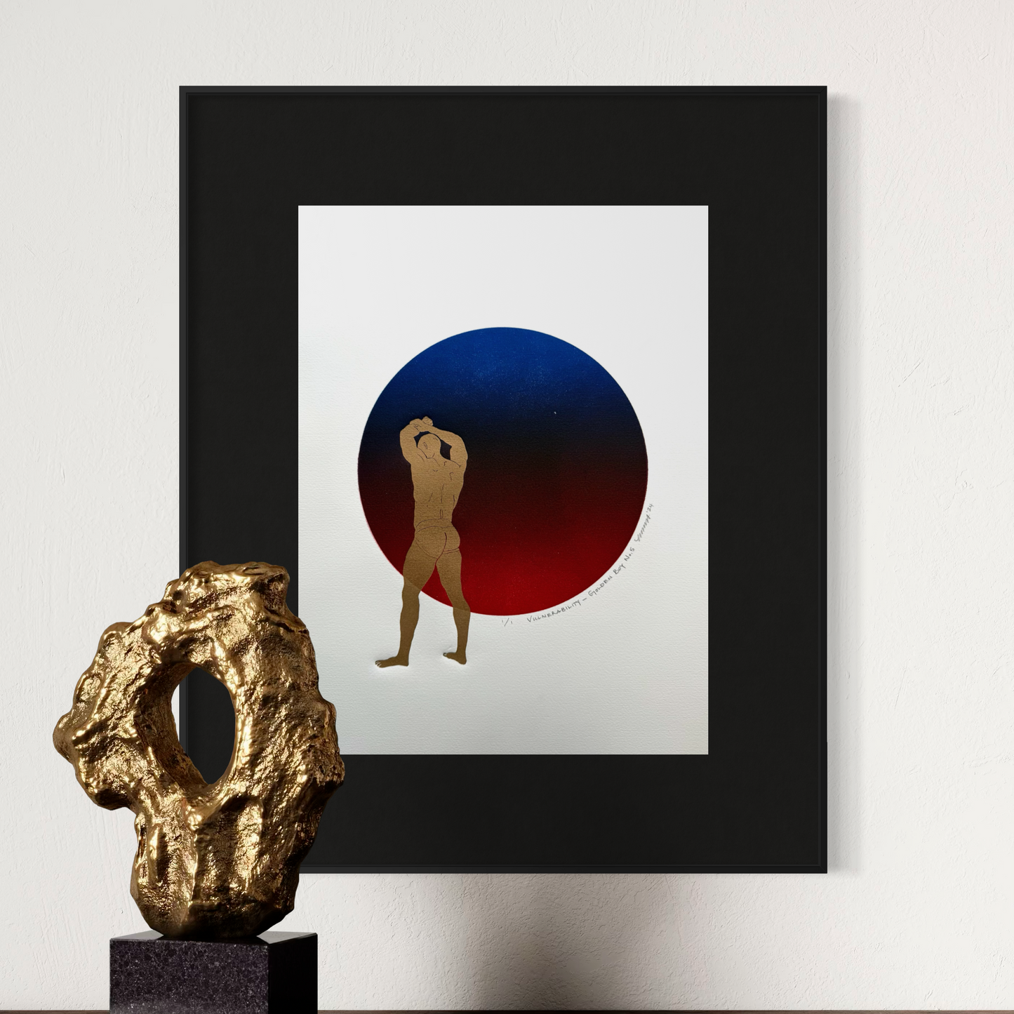 "Vulnerability - Golden Boy No. 5". 11x15 Art. Unmatted.