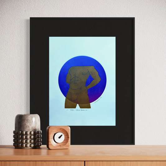 “BDE - Gold Star No. 1”. 11x15 Art. Unmatted.