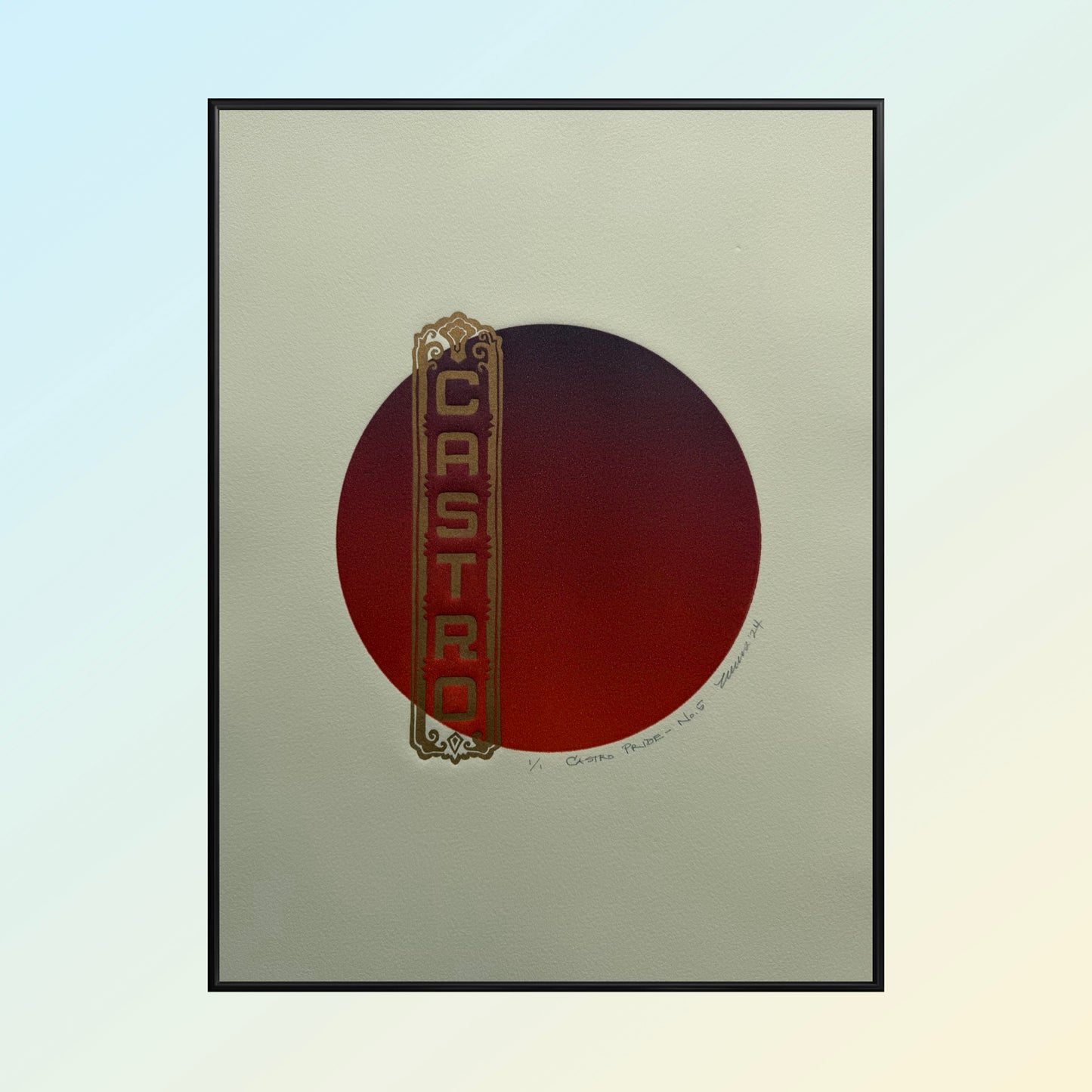 "Castro Pride - No. 5". 11x15 Art. Unmatted.